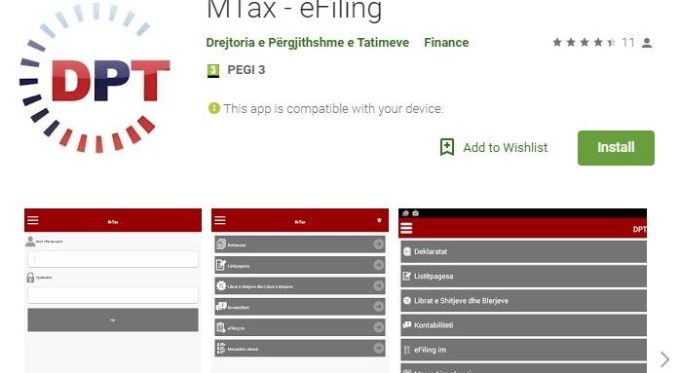 Detyrimet tatimore online. MTax-eFiling, aplikacioni qe ju vjen ne ndihme bizneseve